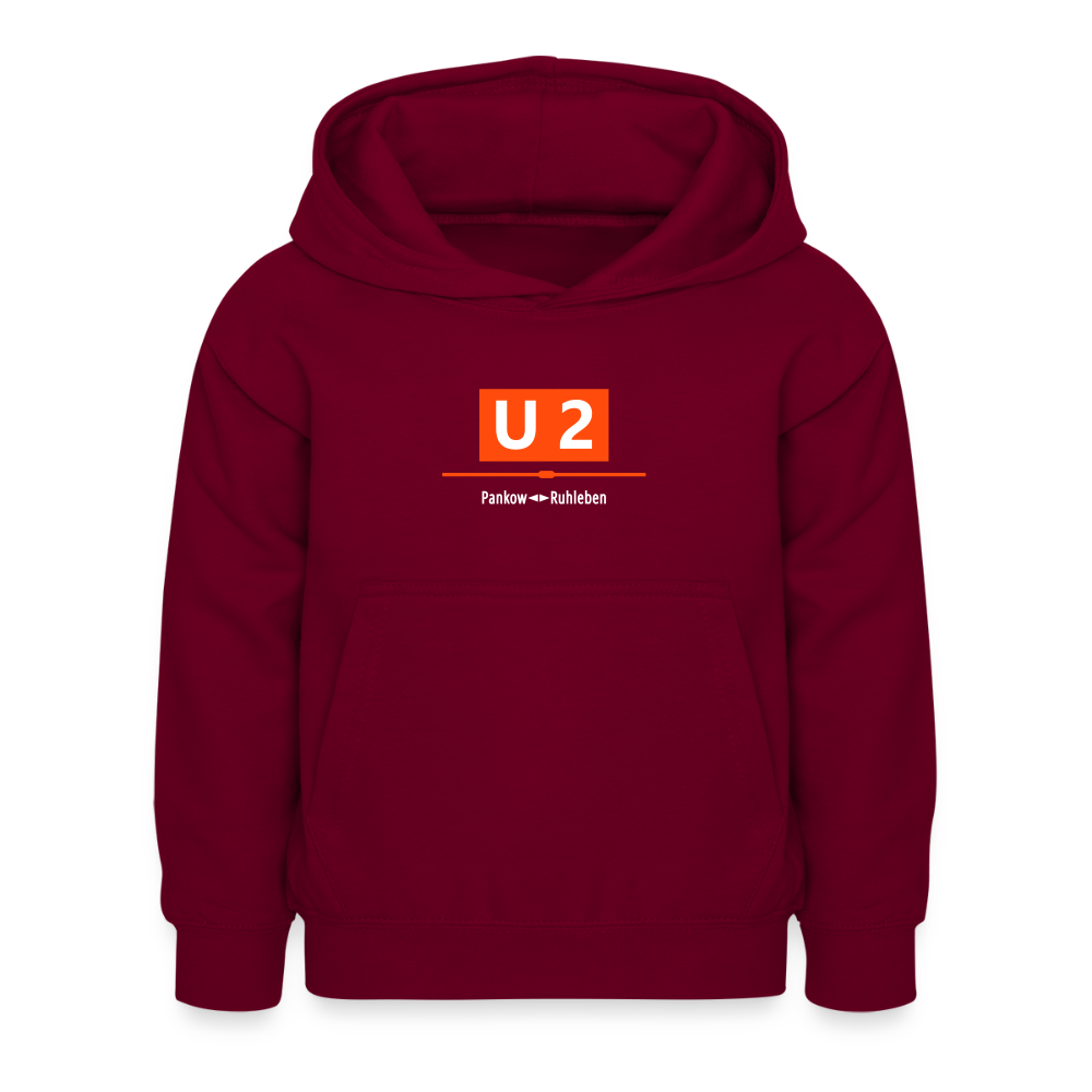 U2 Berlin - Kinder Hoodie - Bordeaux