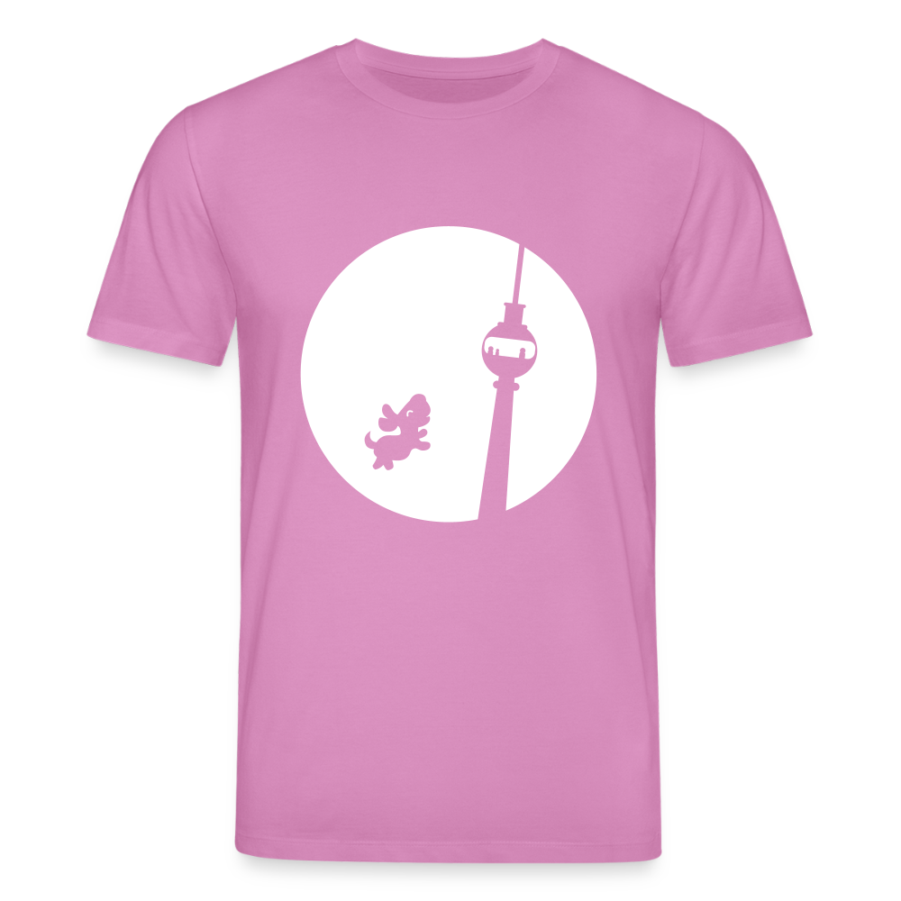 Hund am Fernsehturm - Unisex Bio T-Shirt - Pink