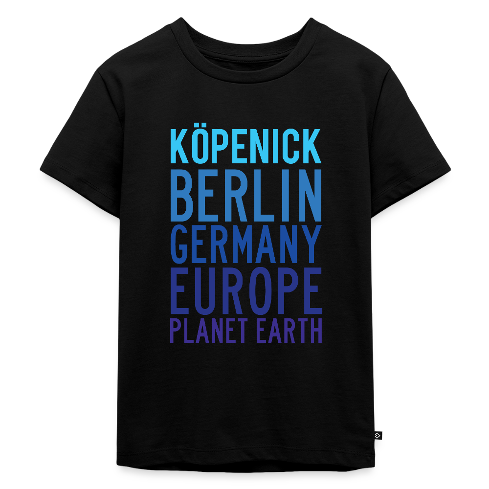 Köpenick Planet Earth - Kinder Premium T-Shirt - Schwarz