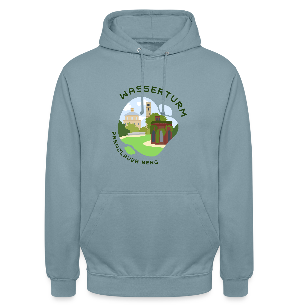 Wasserturm Prenzlauer Berg - Unisex Hoodie - Nebelblau