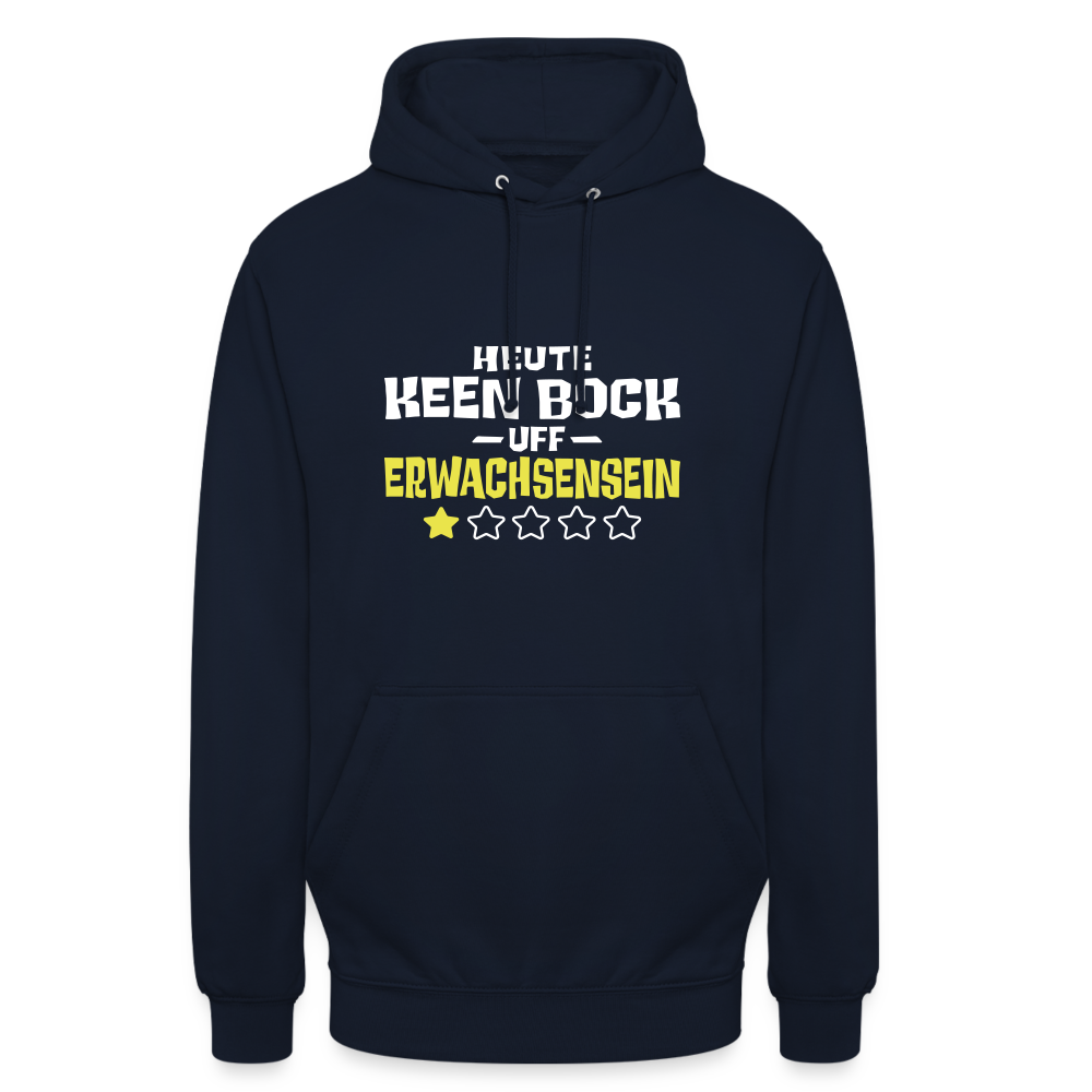 Keen Bock uff Erwachsensein - Unisex Hoodie - Navy