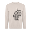 Der Turm von unten - schwarz - Unisex Pullover - Sand