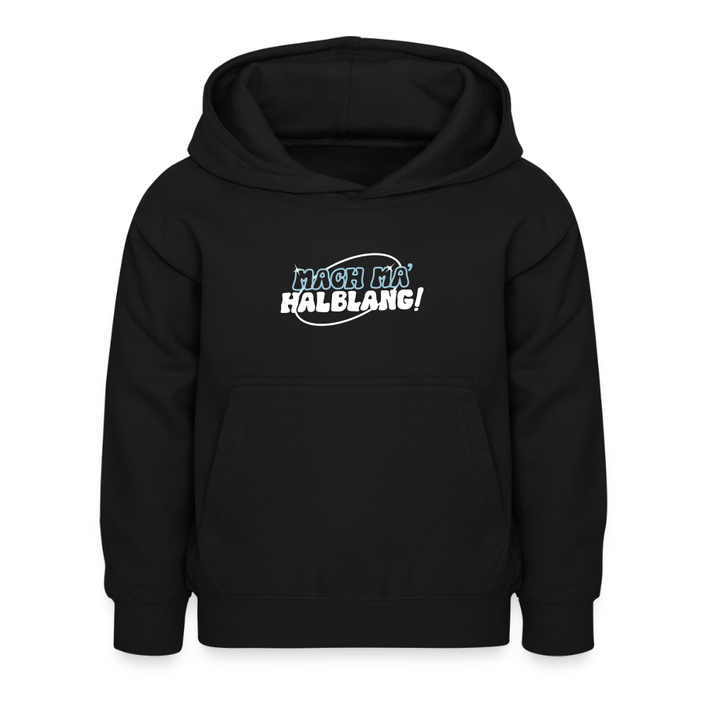 Mach ma’ halblang! - Kinder Premium Hoodie - Schwarz