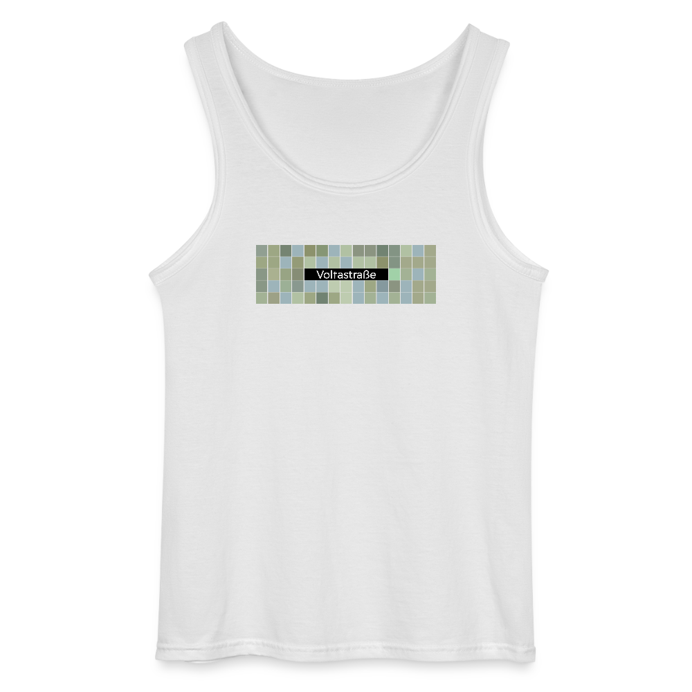 Voltastrasse - Männer Tank Top - Weiß