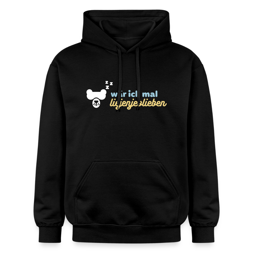 wär ick mal liejenjeblieben - Hoodie - Schwarz