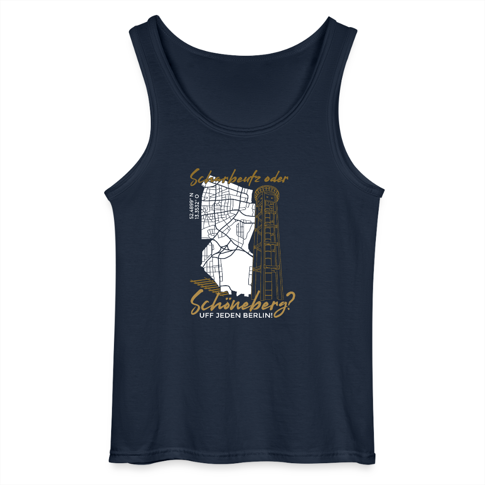 Scharbeutz oder Schöneberg - Männer Tank Top - Navy