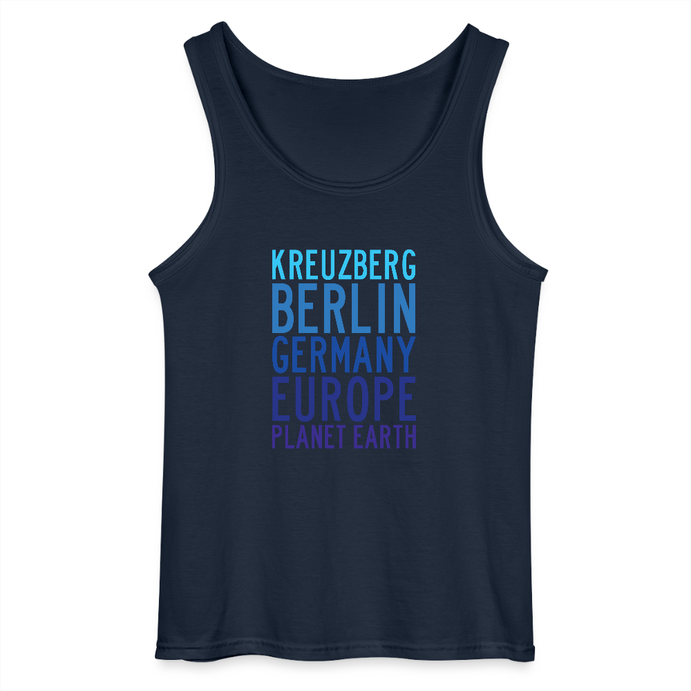 Kreuzberg - Planet Earth - Männer Tank Top - Navy