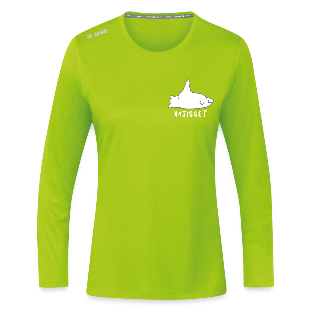 Vajisset - Frauen Sport Langarmshirt - Neongrün