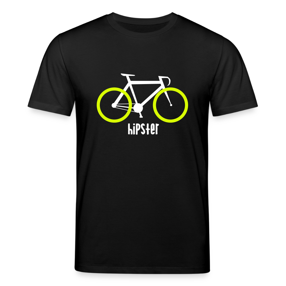 Berlin Hipster Bike - Unisex Bio T-Shirt - Schwarz