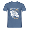 Neuseeland oder Neukölln - Männer Premium T-Shirt - Taubenblau
