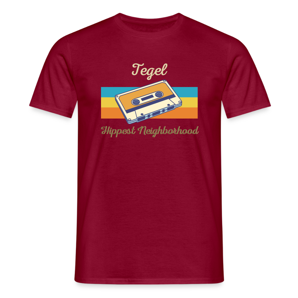 Tegel Hippest Neighborhood - Männer Premium T-Shirt - Ziegelrot