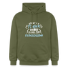 Könnt' ick fliejen, wär ick zu faul zum Flüjelschlagen - Hoodie - Militärgrün