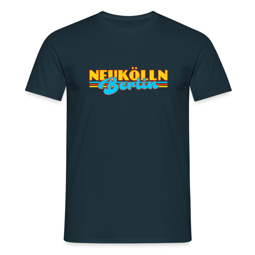 Neukölln Berlin Retro - Männer Premium T-Shirt - Navy