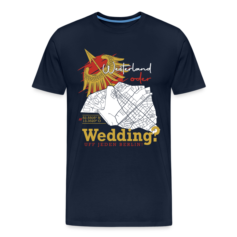 Westerland oder Wedding - Männer Premium T-Shirt - Navy