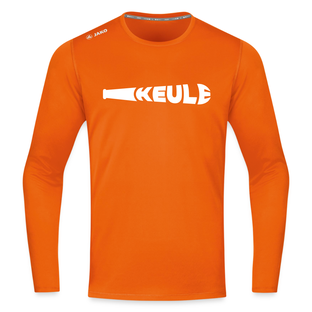 Keule - Männer Sport Langamshirt - Neonorange