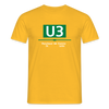 U3 - Männer Premium T-Shirt - Gelb