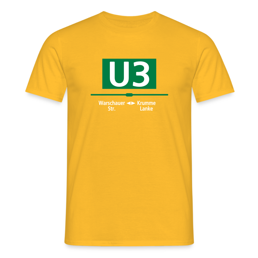 U3 - Männer Premium T-Shirt - Gelb