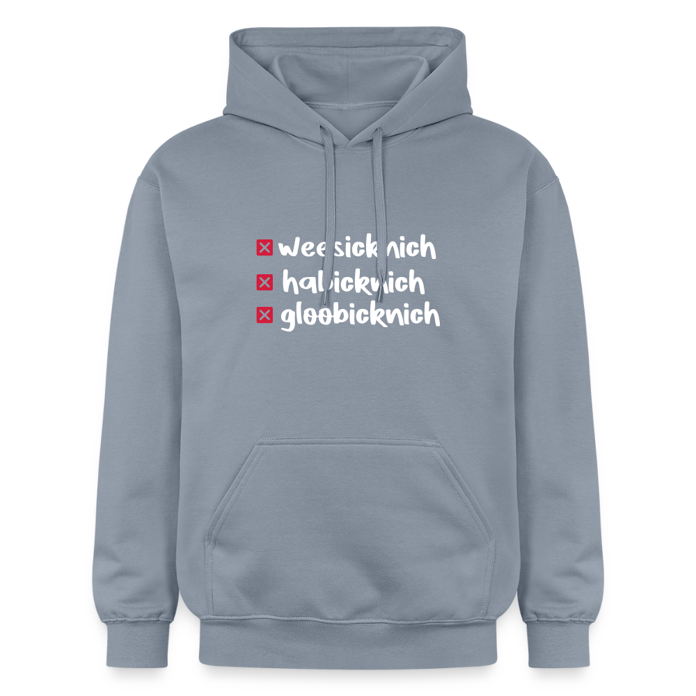 weesicknich, habicknich, gloobicknich - Hoodie - Blau