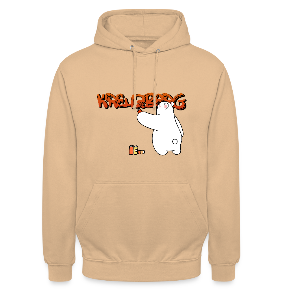 Kreuzberg Graffiti - Unisex Hoodie - Pfirsich