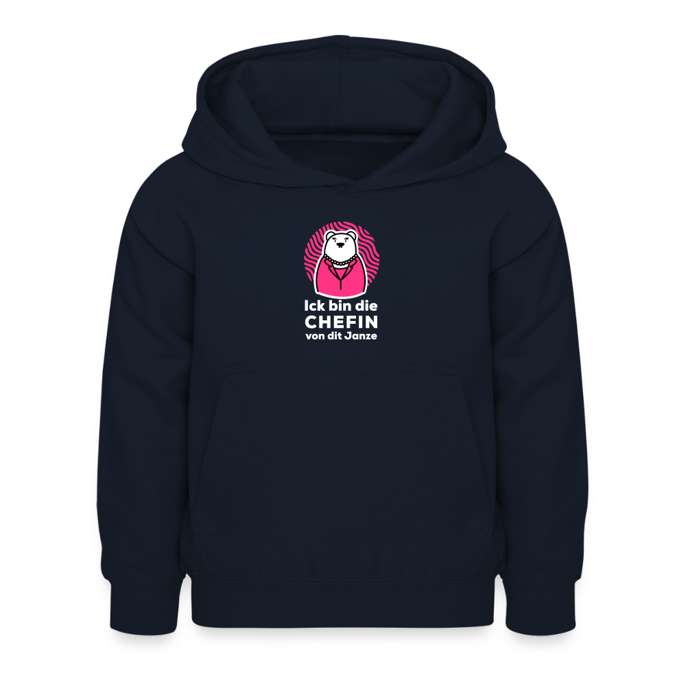 Chefin - Kinder Hoodie - Navy