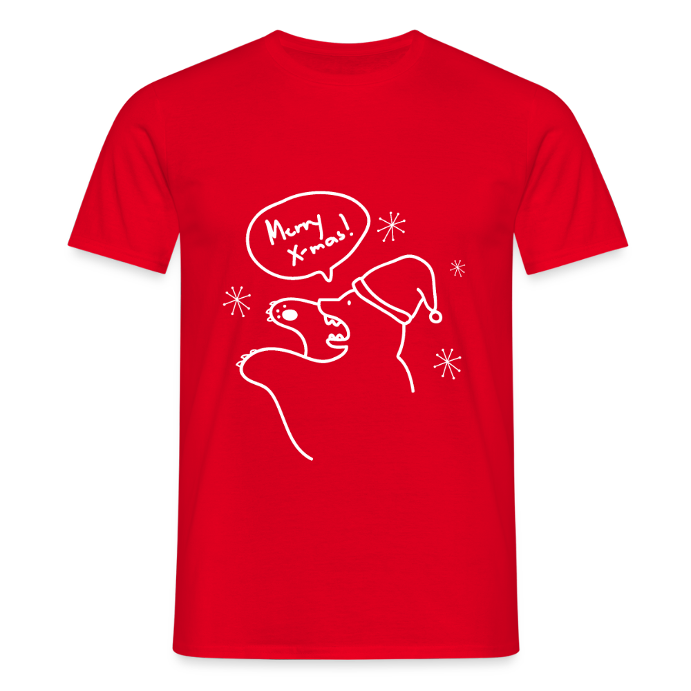 Merry X-mas, grrrr - Männer Premium T-Shirt - Rot