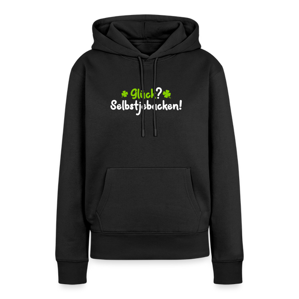 Glück? Selbstjebacken - Frauen Premium Hoodie - Schwarz