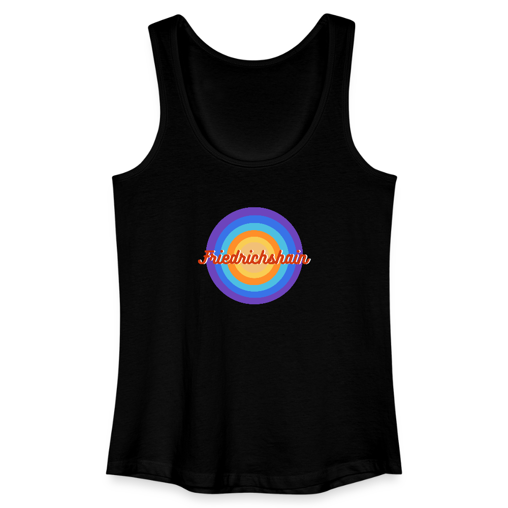 Friedrichshain Retro - Frauen Bio Tank Top - Schwarz
