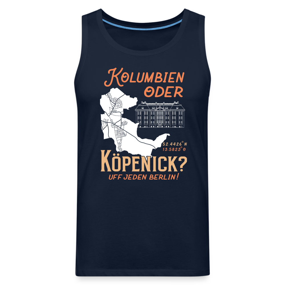 Kolumbien oder Köpenick - Männer Premium Tank Top - Navy