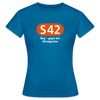 S42 - Frauen Premium T-Shirt - Antikblaues Saphir meliert