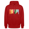 Wilmersdorf Regen - Unisex Hoodie - Rot