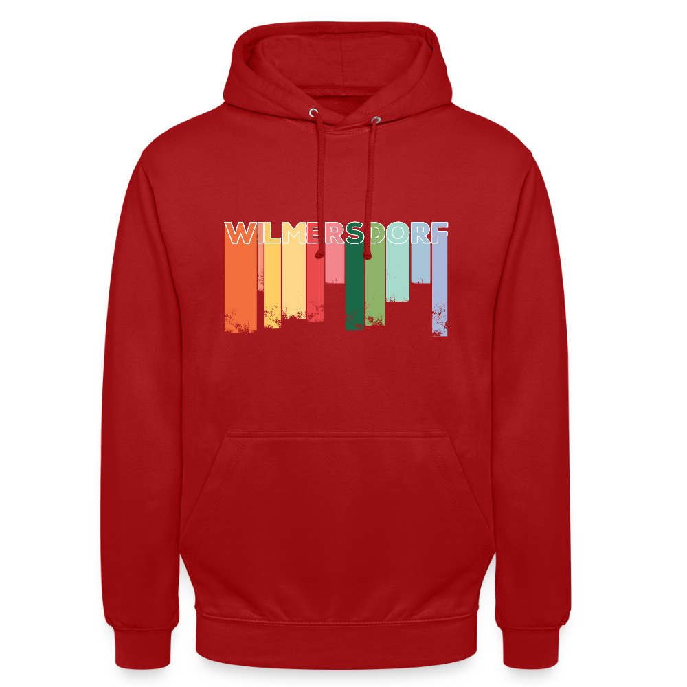 Wilmersdorf Regen - Unisex Hoodie - Rot