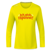 Ick glob, ick spinne! - Frauen Sport Langarmshirt - Neongelb