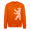 Berliner Bär im Netz - weiß - Unisex Bio Sweatshirt - Tieforange