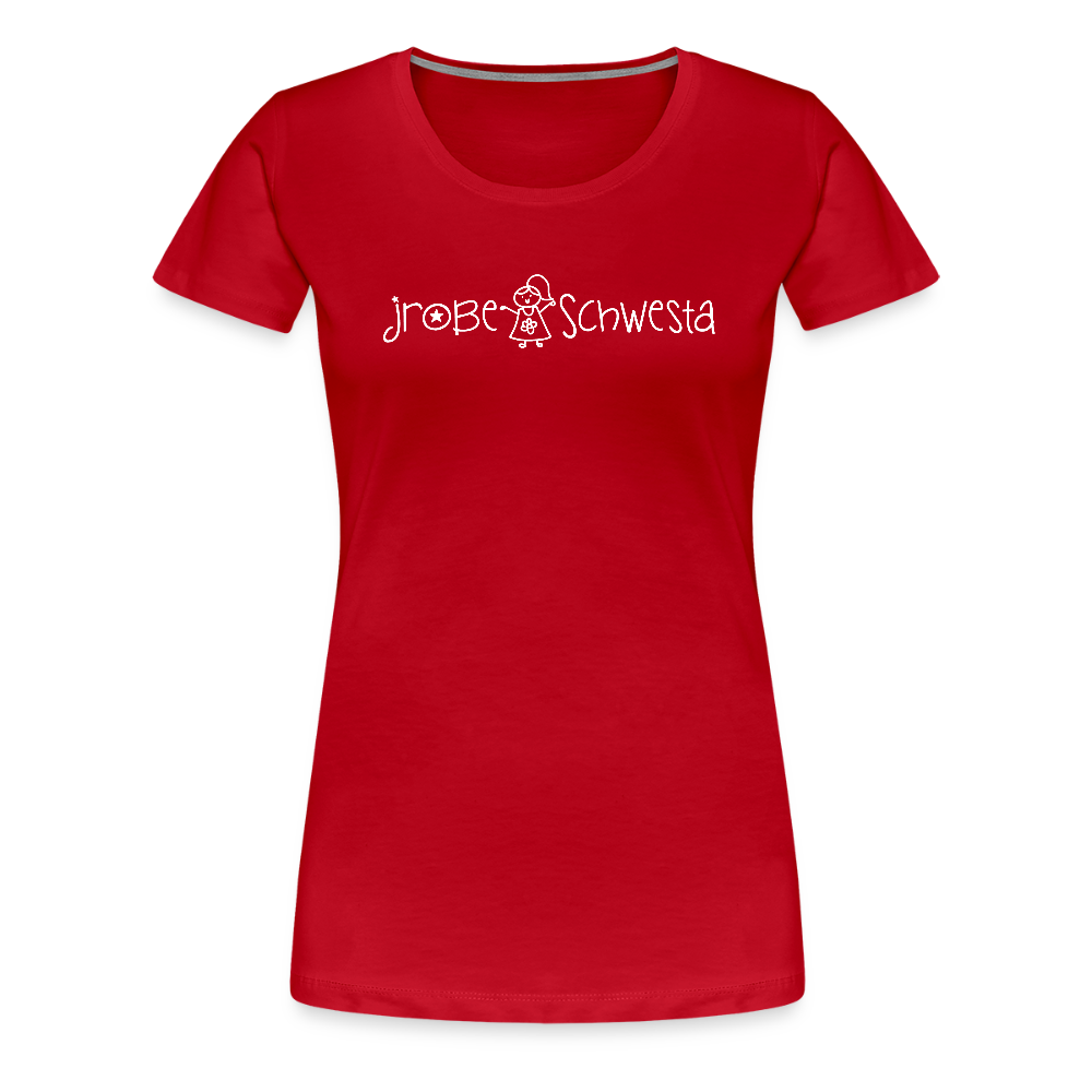Meene Schwesta - Frauen Premium T-Shirt - Rot