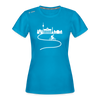 Aus der Stadt radeln - Frauen Sport-Shirt - Saphirblau