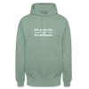 Ick quatsche nur für Süßkram - Unisex Hoodie - Graugrün