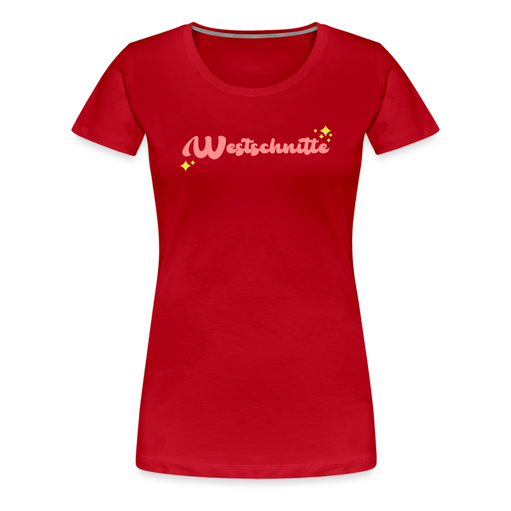 Westschnitte - Frauen Premium T-Shirt - Rot
