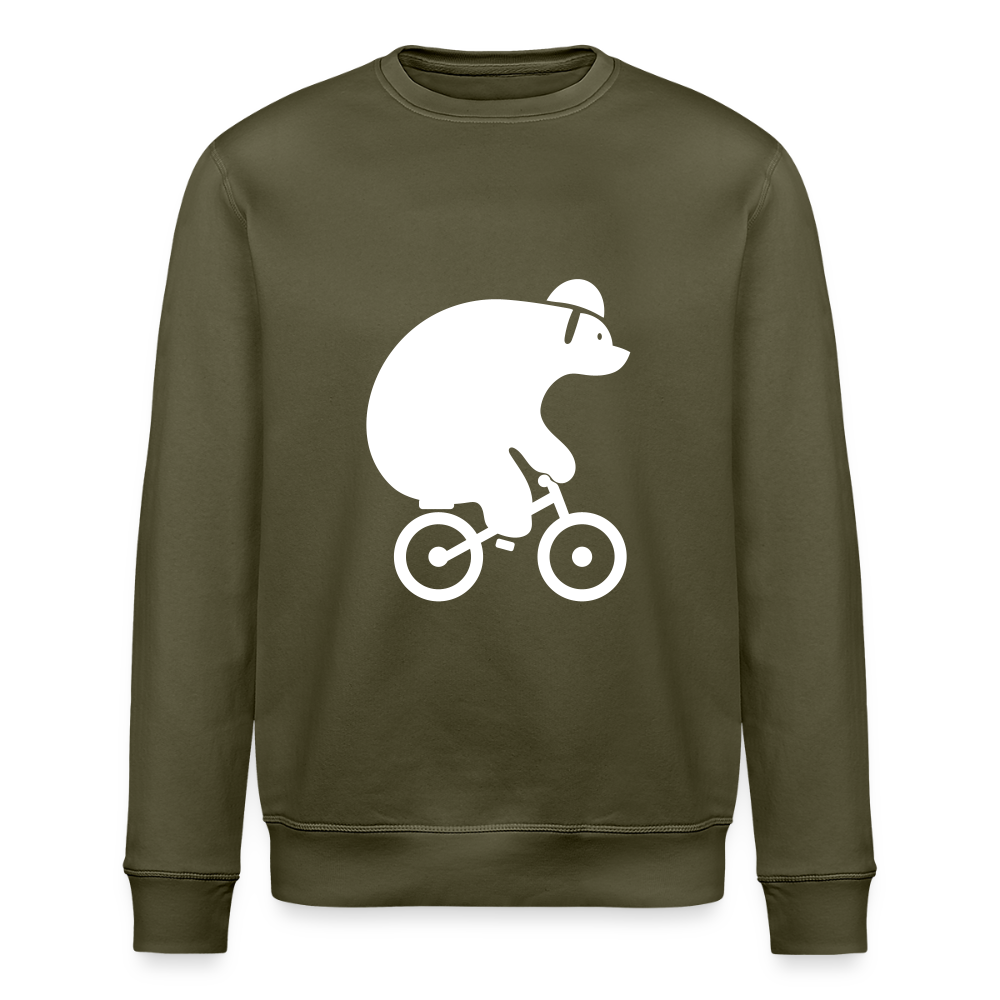 Fahrradbär - Unisex Bio Sweatshirt - Khaki