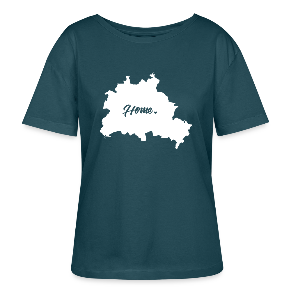 Heimat Berlin - Relaxed Rundhals Frauen Bio-T-Shirt - Dunkles Petrol