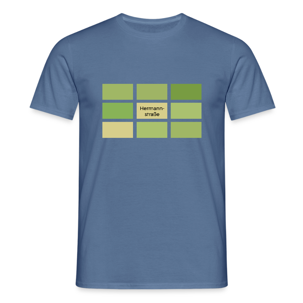 Hermanstrasse - Männer Premium T-Shirt - Taubenblau