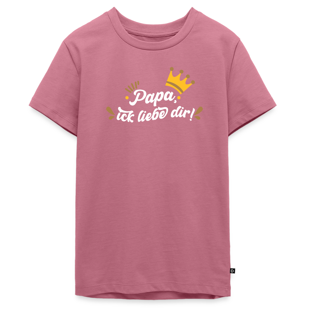 Papa, ick liebe dir!  - Teenager Premium T-Shirt - Mauve