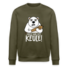 Pass ma uff Keule -Unisex Bio Sweatshirt - Khaki