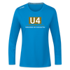 U4 - Frauen Sport Langarmshirt - Saphirblau