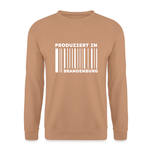 PRODUZIERT IN BRANDENBURG - Unisex Pullover - Mocca