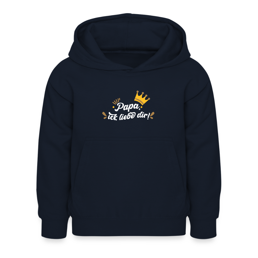 Papa, ick liebe dir!  - Kinder Hoodie - Navy