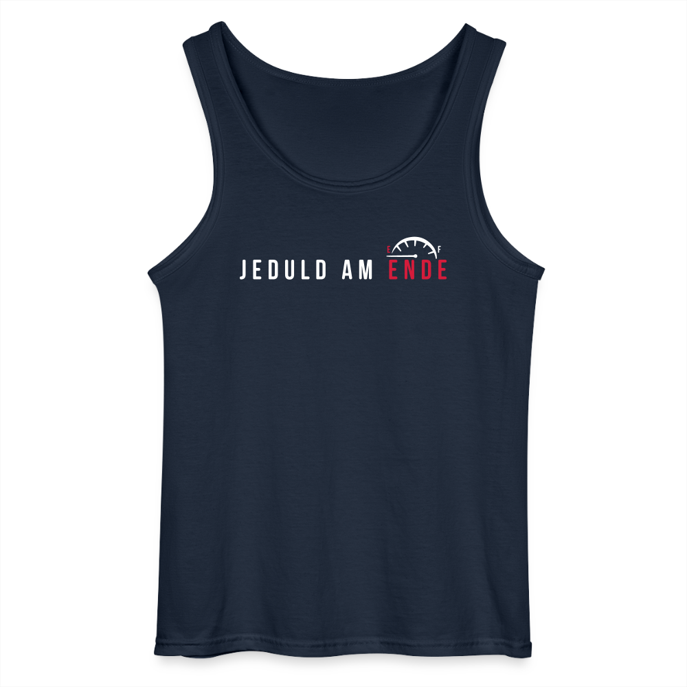 Jeduld am Ende - Männer Tank Top - Navy