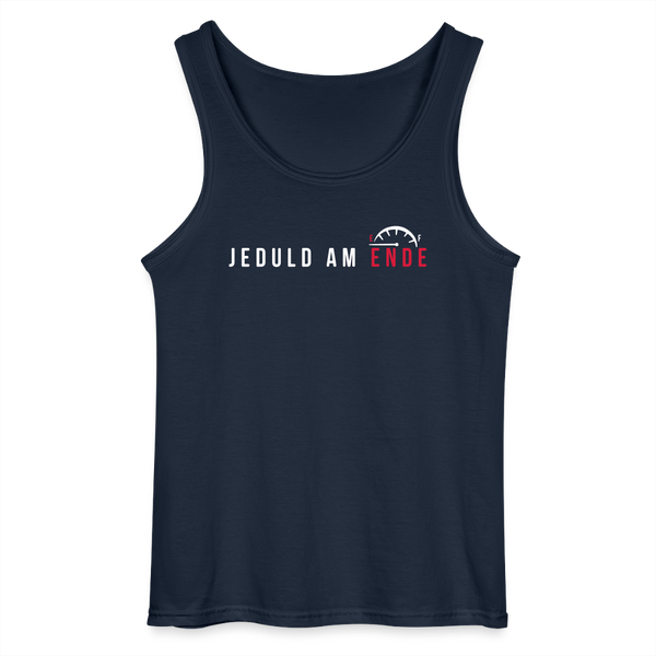 Jeduld am Ende - Männer Tank Top - Navy