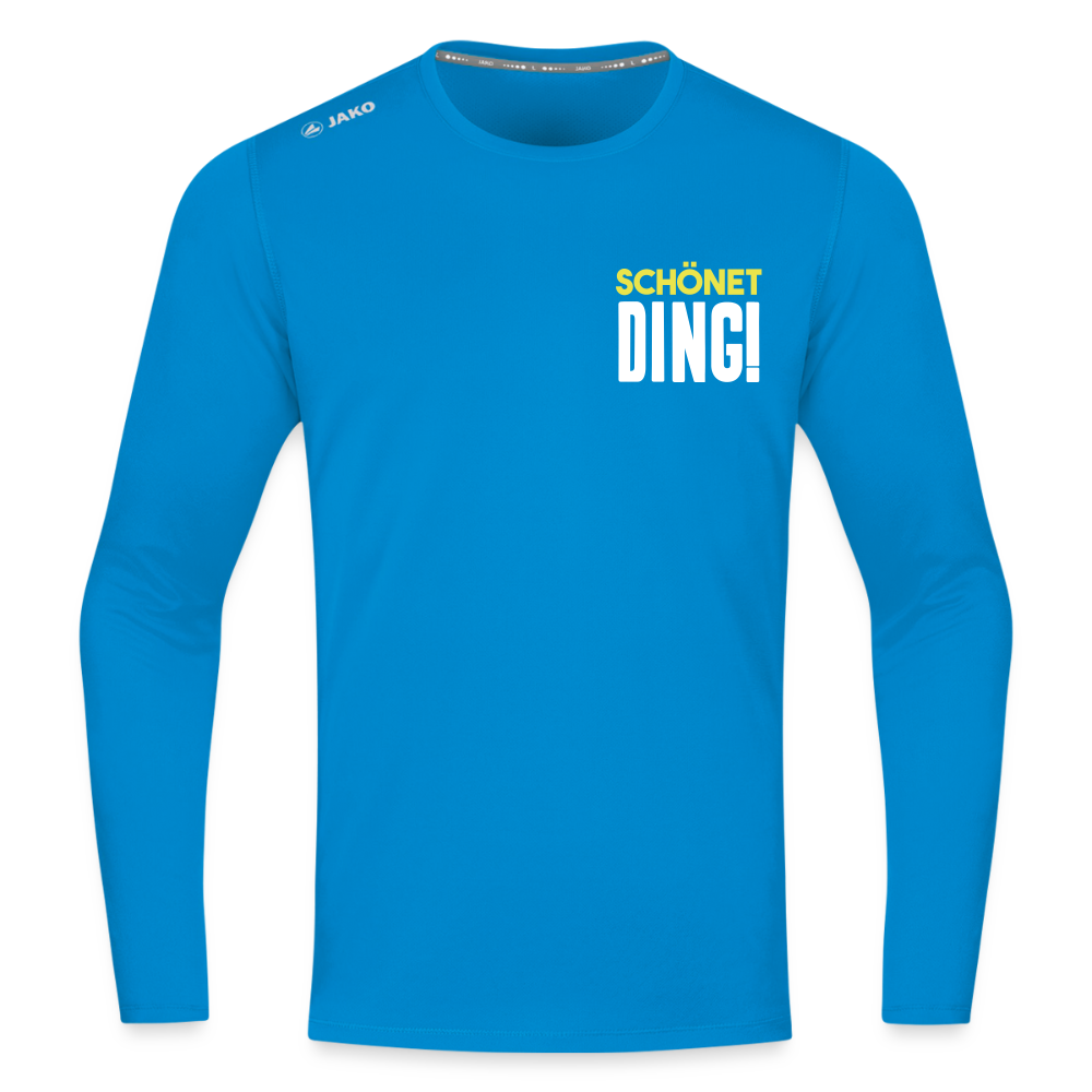 schönet Ding! - Männer Sport Langamshirt - Saphirblau