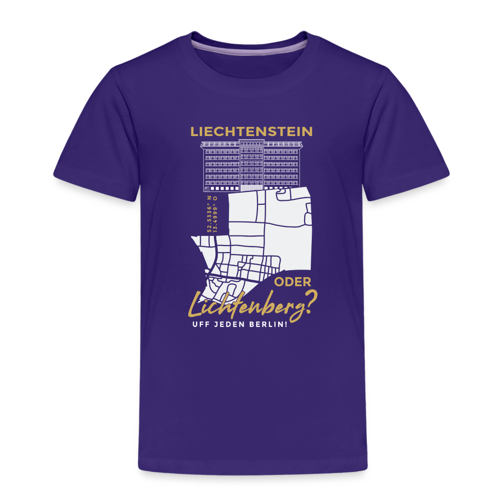 Liechtenstein oder Lichtenberg - Kinder Premium T-Shirt - Lila