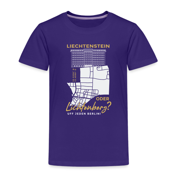 Liechtenstein oder Lichtenberg - Kinder Premium T-Shirt - Lila